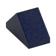 Brick Sloped 45° 2 x 1 Double with Inside Stud Holder (Dark Blue)
