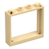 Window 1 x 4 x 3 without Shutter Tabs (Tan)