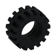 Tyre 15 x 6 Offset Tread Small with Band around Center (Black)
