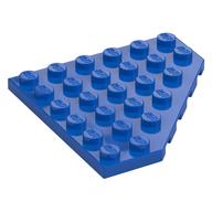 Wedge Plate 6 x 6 Cut Corner (Blue)