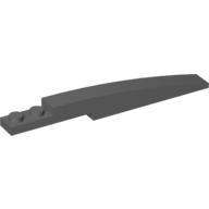 Brick Curved 10 x 1 [Asymmetric Inside Ridges] (Dark Bluish Gray)