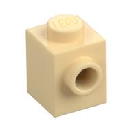 Brick Special 1 x 1 with Stud on 1 Side (Tan)