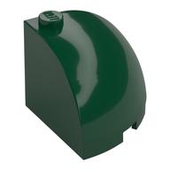 Brick Round Corner 3 x 3 x 2 Dome Top (Dark Green)