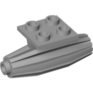 Engine, Strakes, 2 x 2 Thin Top Plate (Light Bluish Gray)