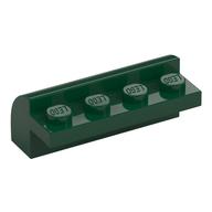 Brick Curved 2 x 4 x 1 1/3 (Dark Green)