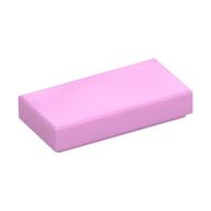 Tile 1 x 2 with Groove (Bright Pink)