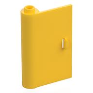 Door 1 x 3 x 4 Left - Open Between Top and Bottom Hinge (Yellow)