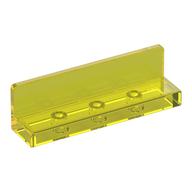 Panel 1 x 4 x 1 with Rounded Corners [Thick Wall] (Trans-Yellow)