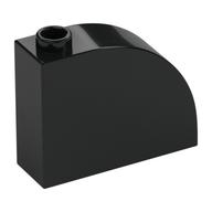 Brick Curved 1 x 3 x 2 (Black)