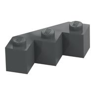 Brick Wedged 3 x 3 Facet (Dark Bluish Gray)