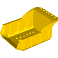 Tipper Bed 12 x 8 x 5 with Studs on Front Top only (Yellow)