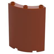 Panel 4 x 4 x 6 Quarter Cylinder (Dark Orange)