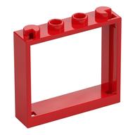 Window 1 x 4 x 3 without Shutter Tabs (Red)