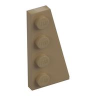 Wedge Plate 4 x 2 Right (Dark Tan)