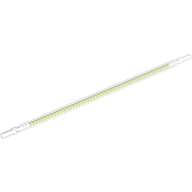 Flexible Ribbed Hose 8mm Ends 19L with Lime Green Centre Pattern (Trans-Clear)