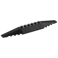 Brick Wedged, Sloped 2 x 16 Triple (Black)