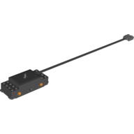 Motor, Train Base, RC Train with PF Cable, Orange Wheel Holders (Black)