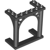 Brick Arch 3 x 6 x 5 Ornamented (Black)