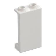 Panel 1 x 2 x 3 [Side Supports / Hollow Studs] (White)