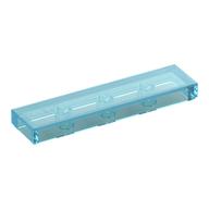 Tile 1 x 4 with Groove (Trans-Light Blue)