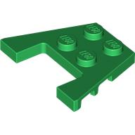 Wedge Plate 3 x 4 with Stud Notches (Green)