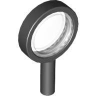 Equipment Magnifying Glass with Removable Trans-Clear Lens (Black)