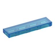 Tile 1 x 4 with Groove (Trans-Dark Blue)