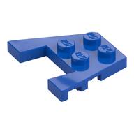 Wedge Plate 3 x 4 with Stud Notches [Reinforced Underside] (Blue)