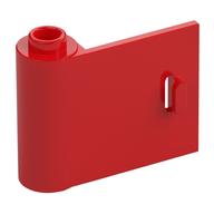 Door 1 x 3 x 2 Left - Open Between Top and Bottom Hinge (Red)