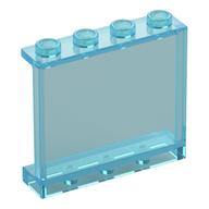 Panel 1 x 4 x 3 [Side Supports / Hollow Studs] (Trans-Light Blue)