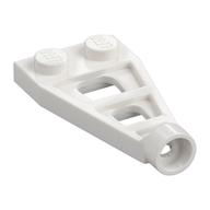 Plate Special 1 x 2 with Long Stud Receptacle (Space Wing) (White)