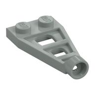 Plate Special 1 x 2 with Long Stud Receptacle (Space Wing) (Light Gray)