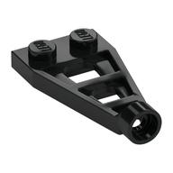 Plate Special 1 x 2 with Long Stud Receptacle (Space Wing) (Black)