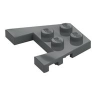 Wedge Plate 3 x 4 with Stud Notches [Reinforced Underside] (Dark Bluish Gray)