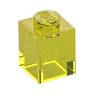 Brick 1 x 1 (Trans-Yellow)