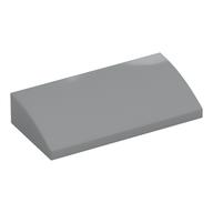 Brick Curved 2 x 4 x 2/3 No Studs, with Bottom Tubes (Light Bluish Gray)