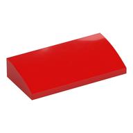 Brick Curved 2 x 4 x 2/3 No Studs, with Bottom Tubes (Red)
