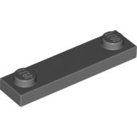 Plate Special 1 x 4 with 2 Studs, 3 Bottom Tubes (Dark Bluish Gray)