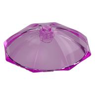 Equipment Umbrella Top with No Bottom Flaps, 6 x 6 with Top Stud (Trans-Dark Pink)