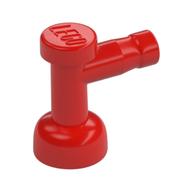 Tap 1 x 1 without Hole in Spout (Red)