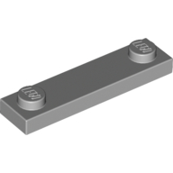 Plate Special 1 x 4 with 2 Studs, 3 Bottom Tubes (Light Bluish Gray)
