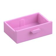 Cupboard 2 x 3 Drawer (Bright Pink)
