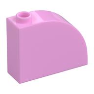 Brick Curved 1 x 3 x 2 (Bright Pink)