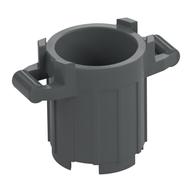 Trash Can with 4 Cover Holders (Dark Bluish Gray)