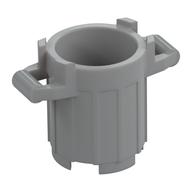 Trash Can with 4 Cover Holders (Light Bluish Gray)