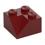 Brick Sloped 45° 2 x 2 Double Concave (Dark Red)