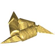 Weapon Throwing Star / Shuriken with Smooth Grips (Pearl Gold)