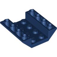 Brick Sloped Inverted 45° 4 x 4 Double with 4 x 2 Recessed (Dark Blue)