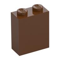 Brick 1 x 2 x 2 with Inside Stud Holder (Reddish Brown)