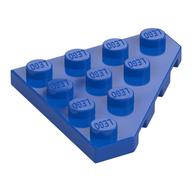 Wedge Plate 4 x 4 Cut Corner (Blue)
